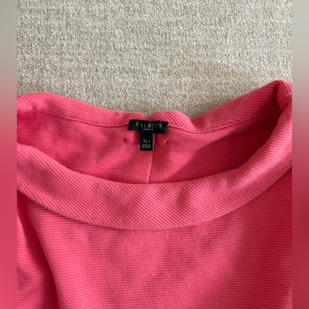 Talbots Pink Long Sleeve Top - Picture 2 of 5